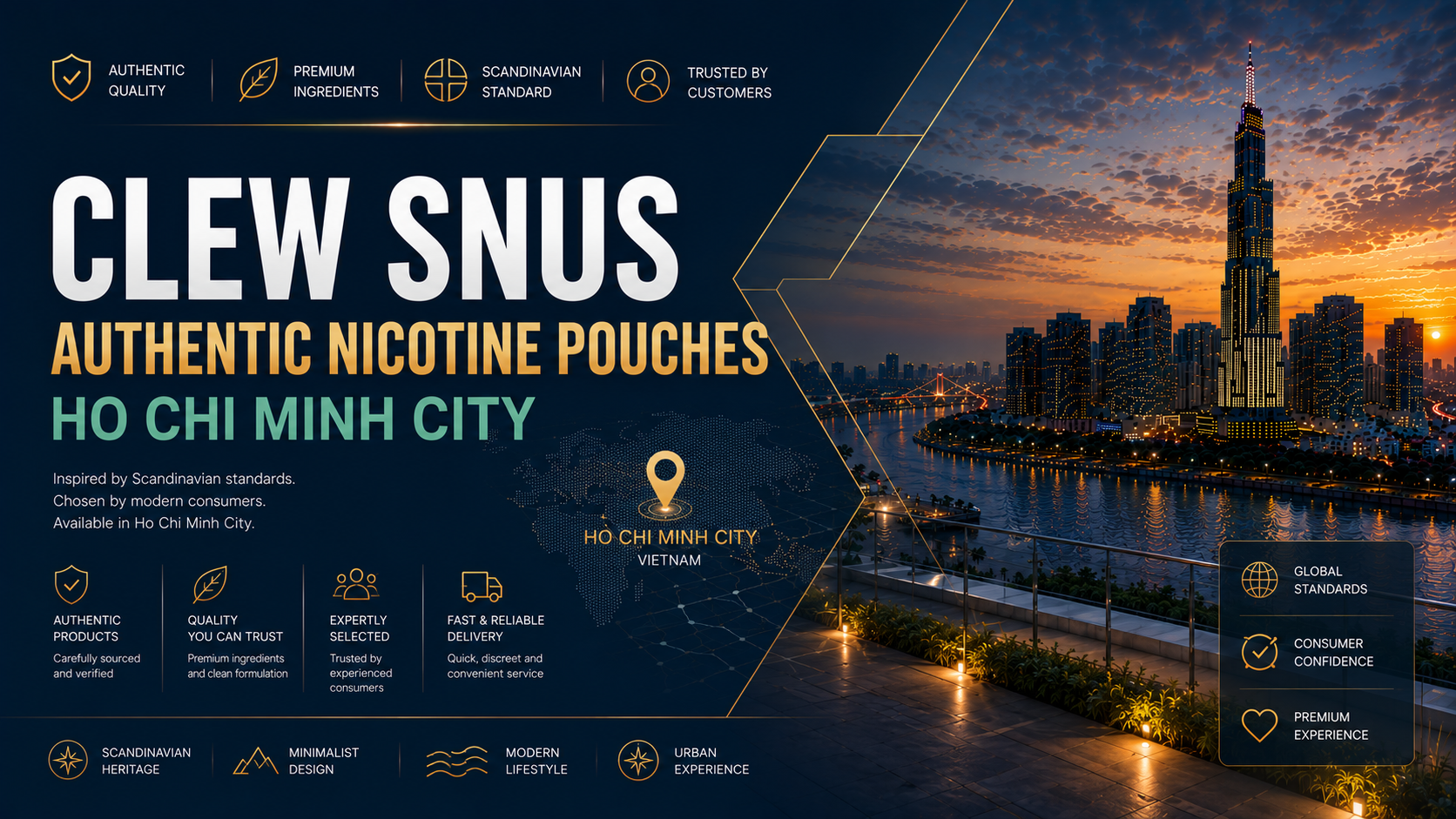 Snus CLEW — Bold American Nicotine Pouches in Saigon